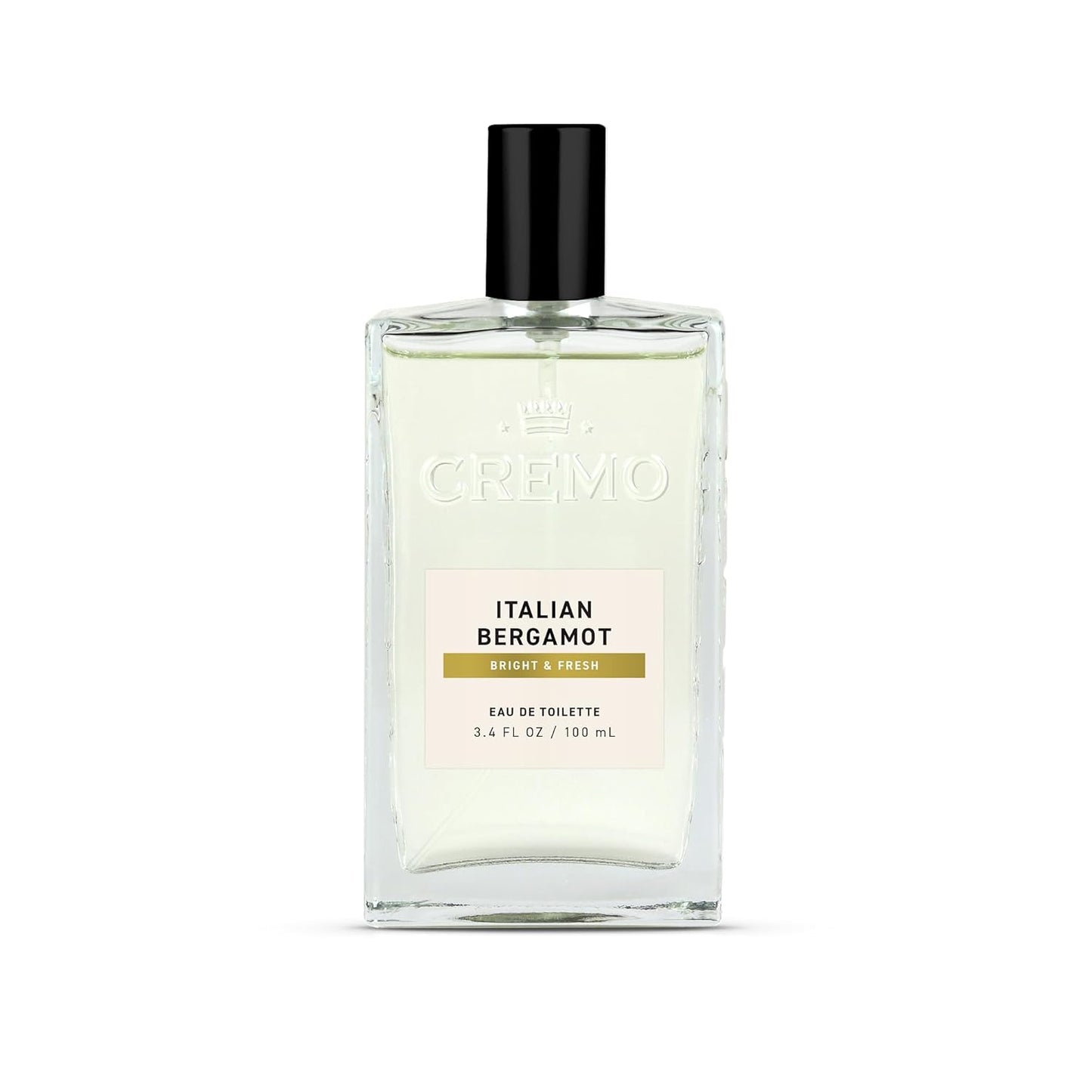 Cremo Cologne For Men - Italian Bergamot Mens Cologne Spray, A Combination of Italian Bergamot, Neroli Blossom, and Fresh Vetiver, Multi-Layered Signature Men's Fragrances, 3.4 Fl Oz