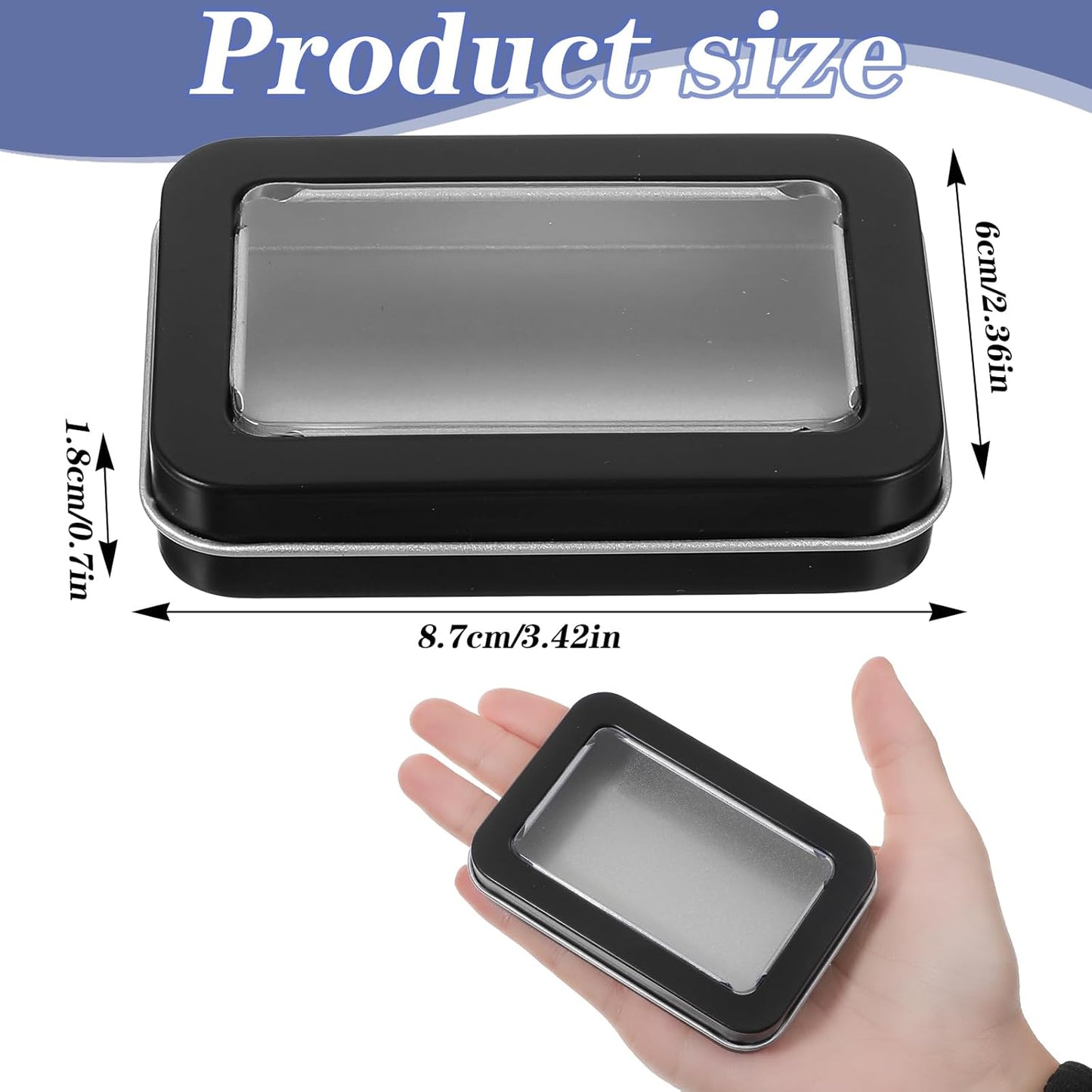 5Pcs Cotton Swab Holder for Travel, Portable Small Dental Floss Case Metal Empty Cotton Ball Holder with Dustproof Lid Floss Picks Dispenser for Travel Outdoor(Silver)