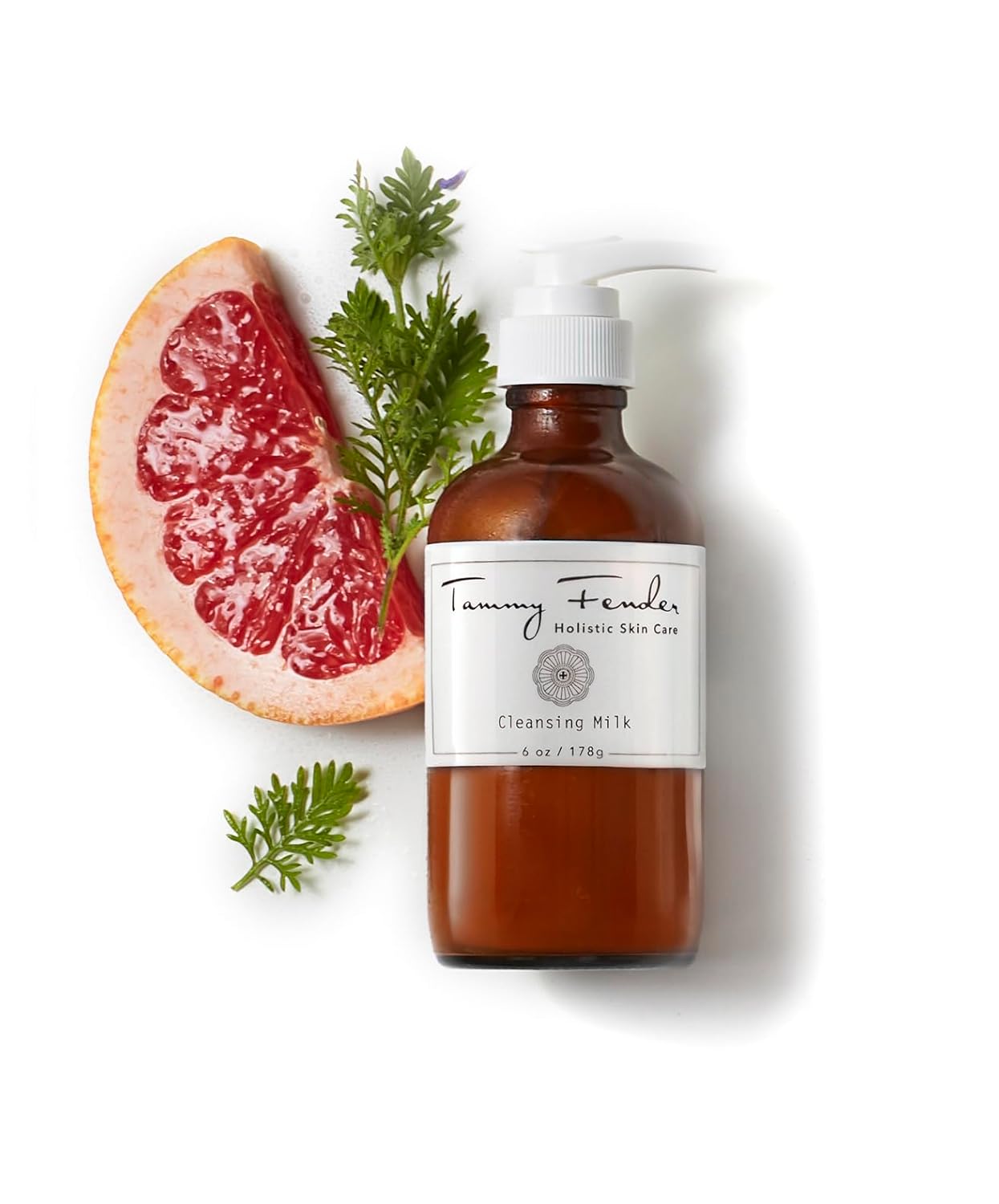 TAMMY FENDER - Cleansing Milk Natural Facial Cleanser | Natural, Organic, Cruelty Free, Non-Toxic Skincare | Lightweight, Gentle, & Rejuvenating Makeup Remover | Sensitive Skin Safe (6 oz | 178 g)