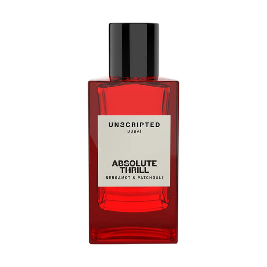 Unscripted. Absolute Thrill - Bold and Unique Perfume for Men - Long-Lasting Men Perfume with Bergamot, Patchouli, Blackcurrant and Ginger - 3.4 oz