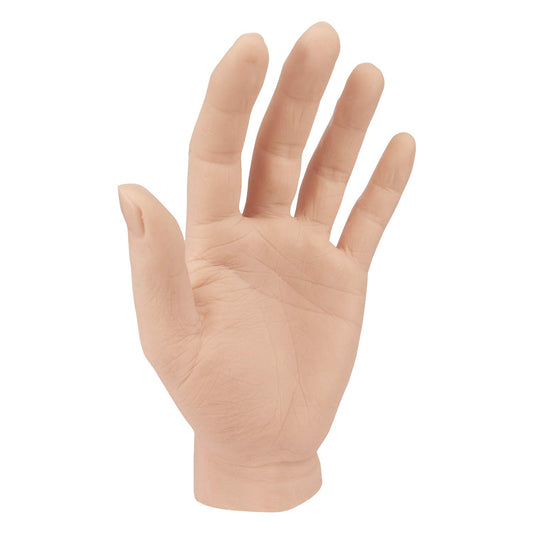 Medarchitect Silicone Henna Tattoo Practice Hand Life Sized Fake Skin Hand Model to Tattoo Training Education for Experienced Tattoo Artists and Beginners (Left Hand)