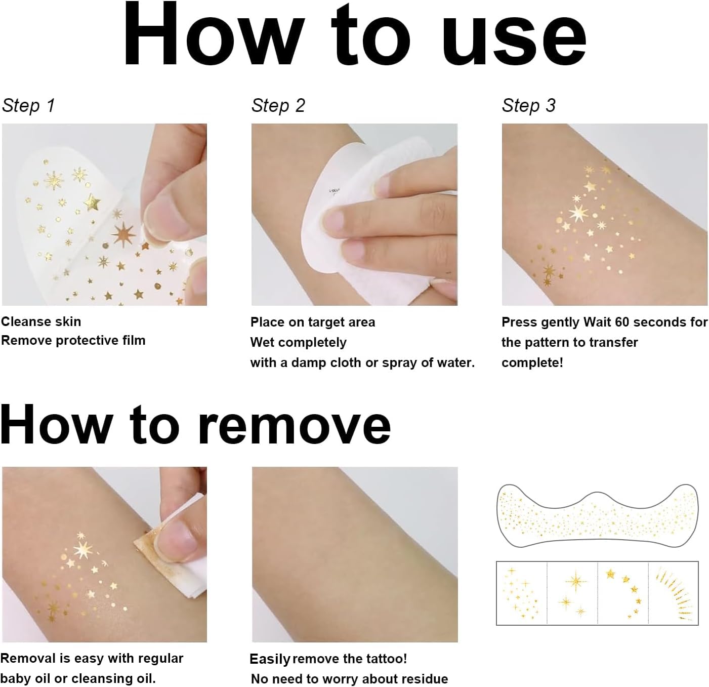 Glitter Freckles Face Tattoo, 20PCS Rose Gold Makeup Patch, Faux Freckles Waterproof Temporary Tattoos Cute Glitter Women and Kids Makeup Accessories For Christmas (Rose Gold)