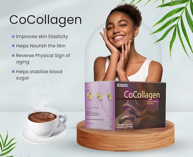 EDMARK COCOLLAGEN Natural Ingredients High Grade Quality Collagen Supplement, Light Brown