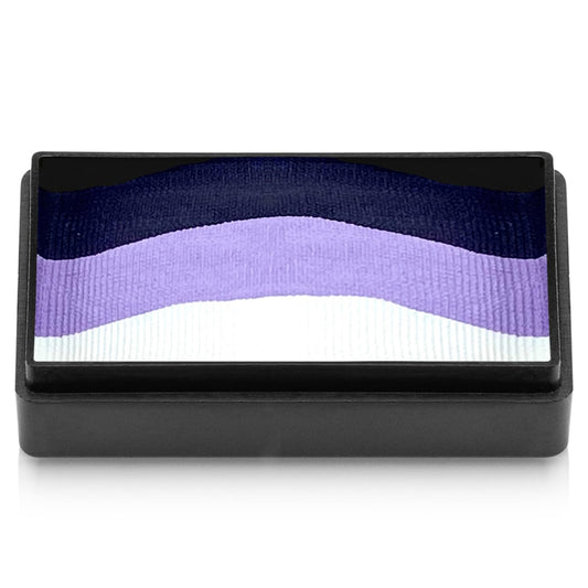 Kraze FX Dome Stroke - Orchid (25 gm), Professional 1-Stroke Split Cake, Hypoallergenic, Non-Toxic, Water Activated Face & Body Painting Makeup Supplies for Sensitive Skin, Kid Safe, Adults