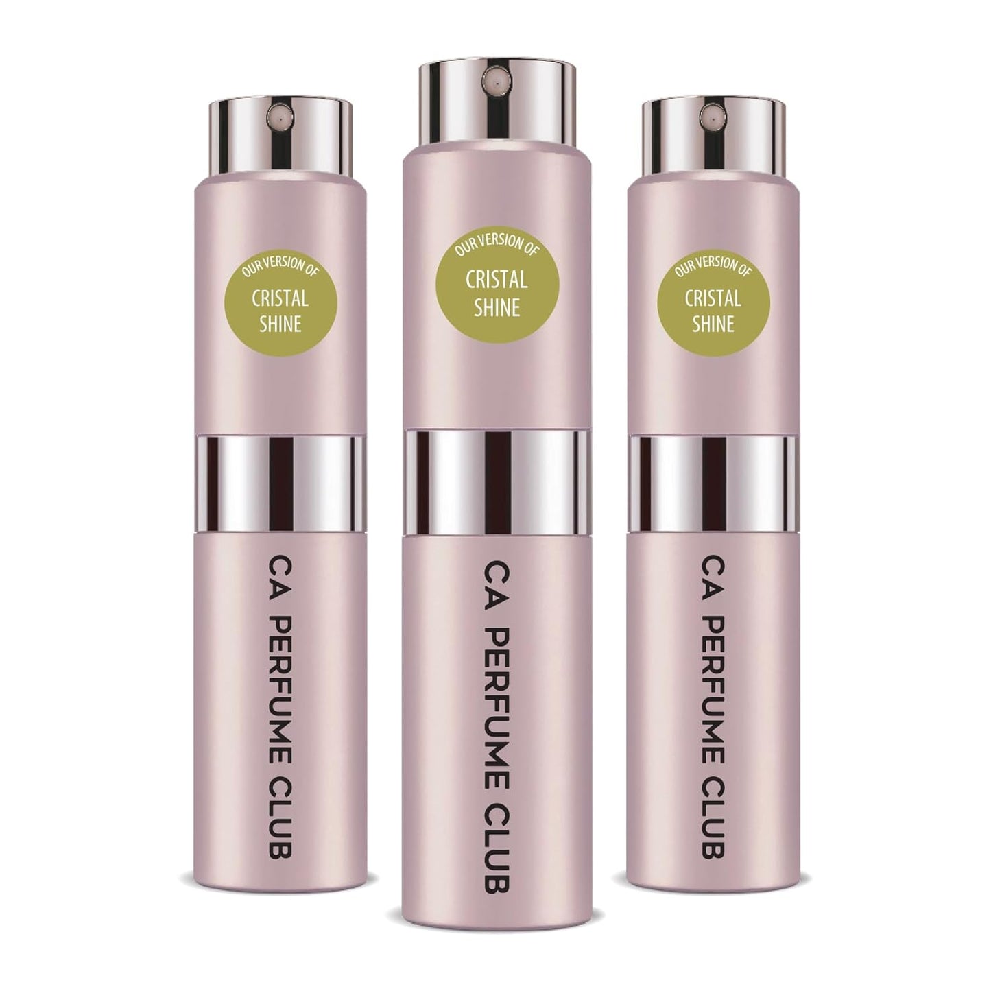 CA Perfume Impression of Cristal Shine for Women Floral Green Scent Long Lasting Perfumes for Women Eau De Parfum Travel Size Refillable Atomizer Spray 0.27 Fl Oz 8ml