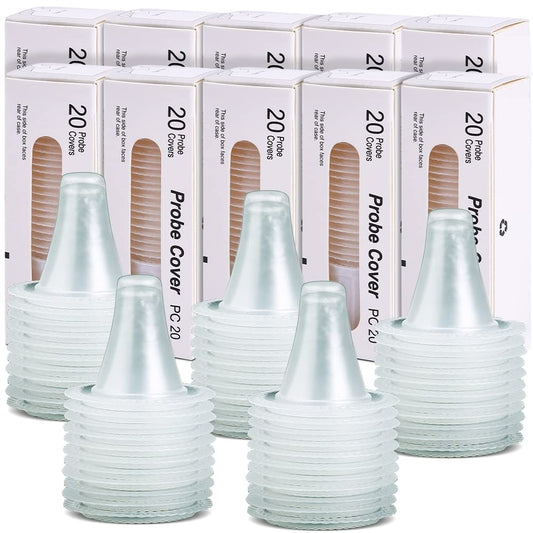 200X Ear Thermometer Probe Covers Lens Filters Refill Caps for All Braun Digital Ear Thermometer Models, BPA Free and Disposable for Braun Thermoscam 7 Series, 6 Series(200)