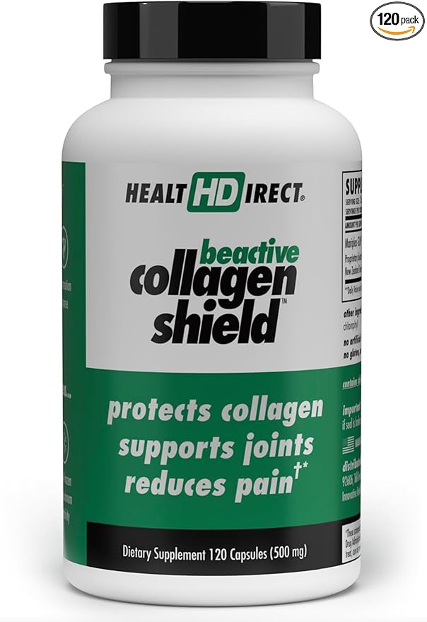 HEALTH DIRECT - BeActive Collagen Shield - 120 Capsules - Advanced Green-Lipped Mussel Supplement - Supports Skin, Joints and Muscles