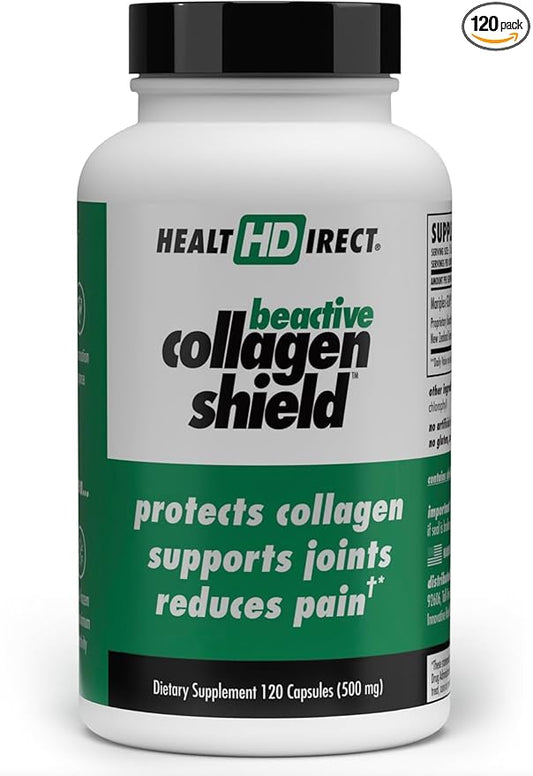 HEALTH DIRECT - BeActive Collagen Shield - 120 Capsules - Advanced Green-Lipped Mussel Supplement - Supports Skin, Joints and Muscles