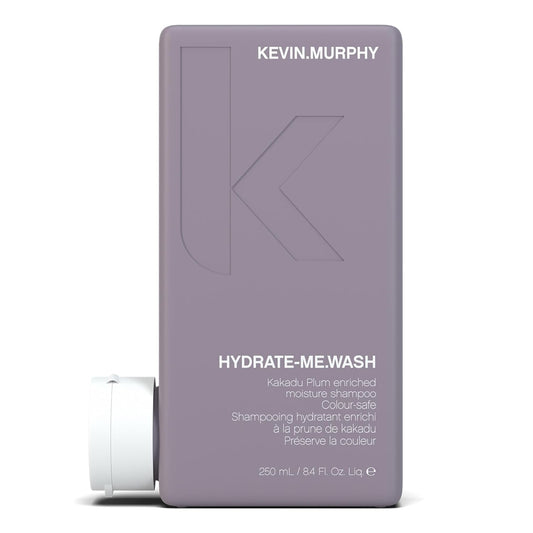 KEVIN.MURPHY HYDRATE-ME.WASH - Hydrating Shampoo for Natural & Coloured Hair - For Dull, Parched & Dry Hair - Deep Nourish Shampoos - 250 ml / 8.4 fl oz