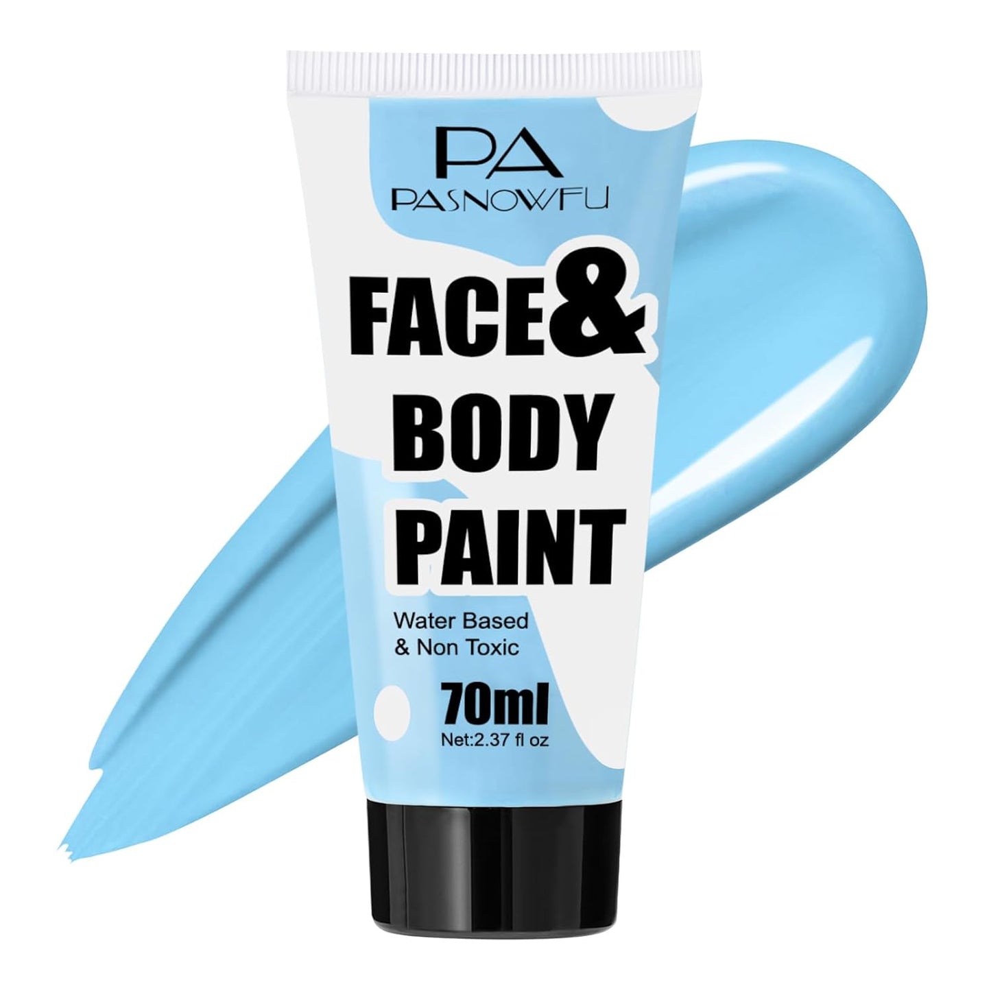 Light Blue Face Paint 70ml, Water-Based Highly Pigmented Body Paint for Avatar, Sally Makeup, Non-Toxic Washable Face Body Paint for Adults Halloween SFX Cosplay Makeup ,Costume Events