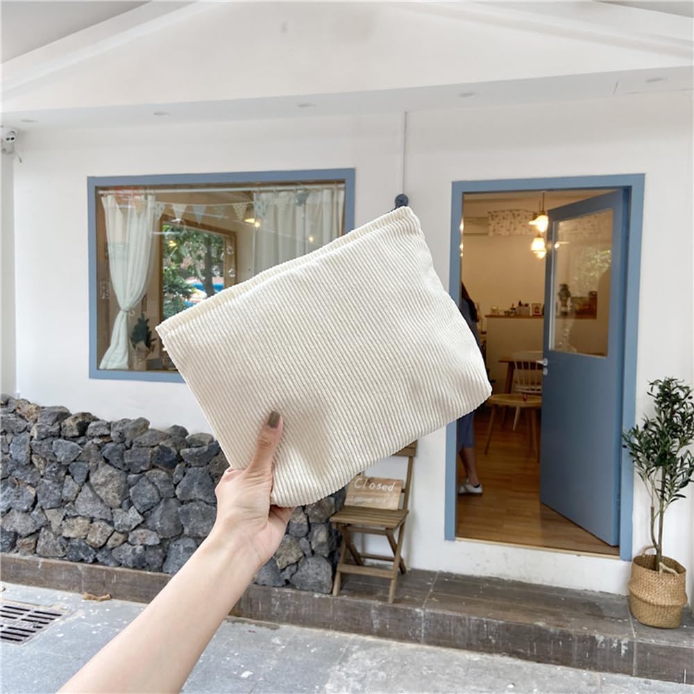 3-Piece Makeup Bag Set, Small Zipper Pouch, Corduroy Makeup Purse, Mini Pouch, Girls Trendy Aesthetic Preppy Stuff