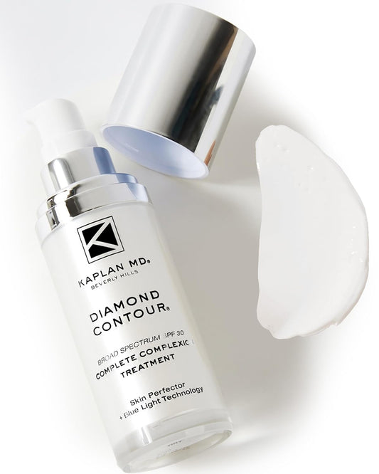 Kaplan MD Diamond Contour Broad Spectrum SPF 30 - Complete Complexion Treatment, Hydrating Sheer Coverage, UVA/UVB & Blue Light Protection, Fragrance-Free, Non Tinted Sunscreen for Face