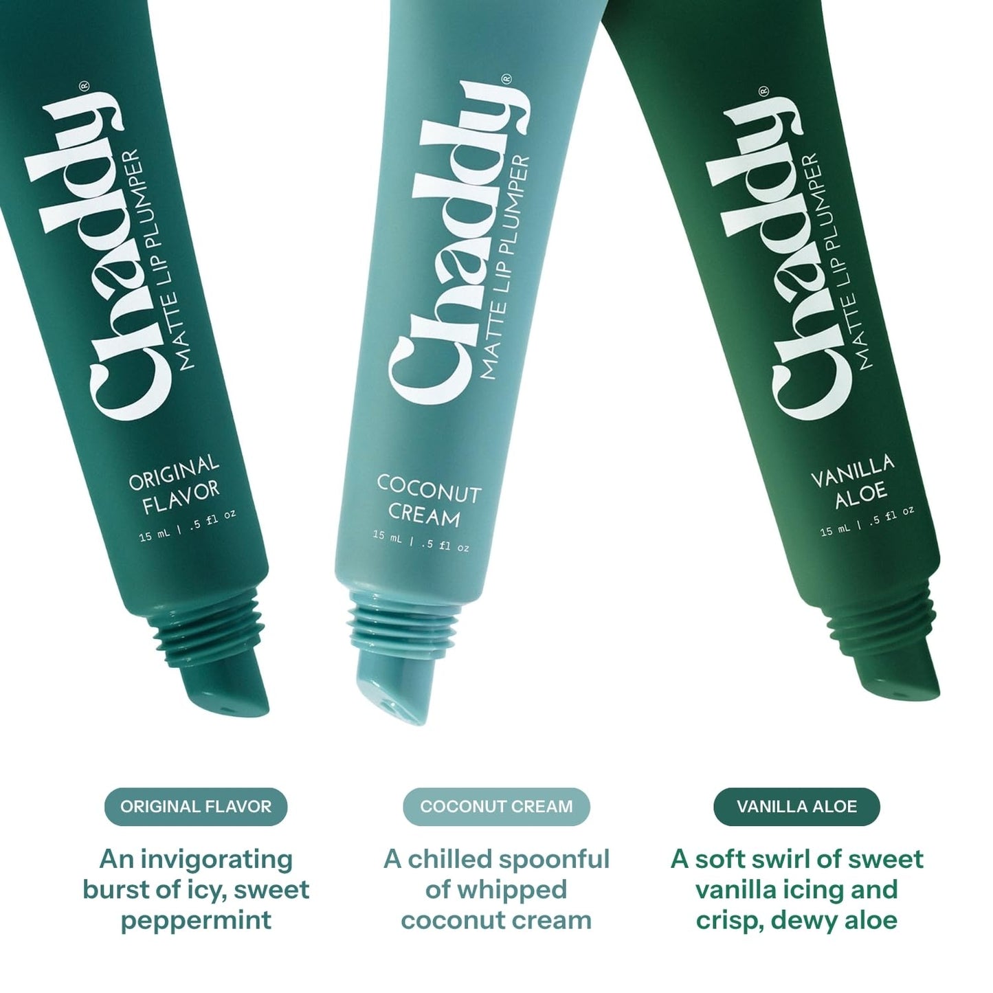 Chaddy Matte Lip Plumper - Hydrating Lip Plumper with Hyaluronic Acid | Plumping Lip, Natural Lip Care and Enhancer - 0.5 fl.oz (Coconut Cream)