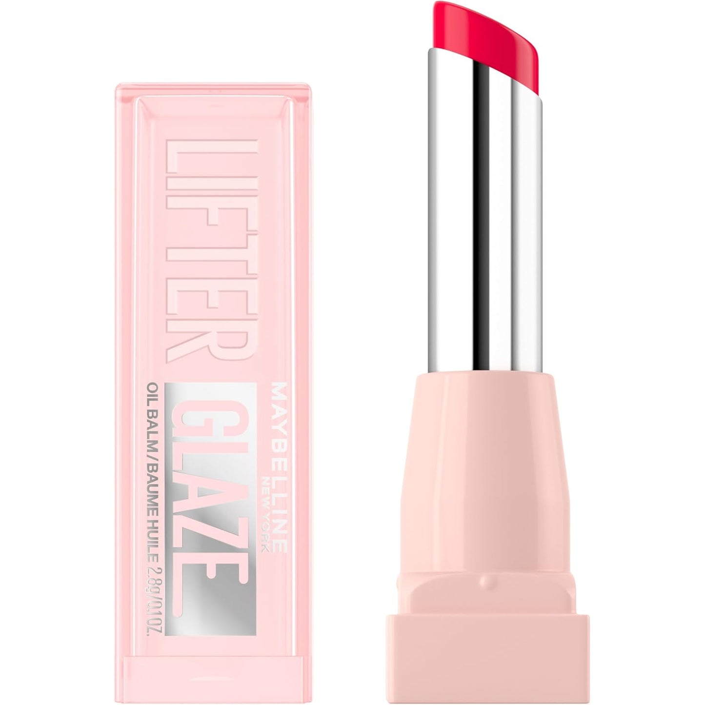 Maybelline Lifter Glaze Oil Balm with Hyaluronic Acid and Hydrating Oil Blend, Lip Balm with 24HRs of Smooth, Moisturizing Shine, Cherry Swirl (Sheer Cherry Red)