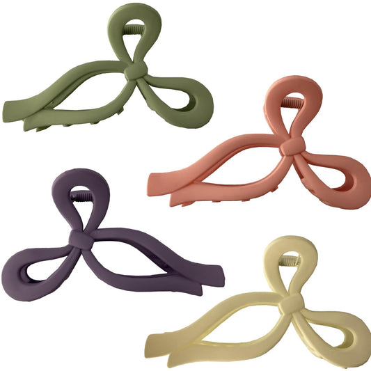 Hair Claw Clips with Rhinestone Hair Jaw Clips Hair Clips for Women and Girls, Strong Hold Tortoise Banana Hair Clips for Thick Hair 4 pcs