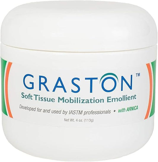 Graston Technique Arnica Soft Tissue Emollient - 4oz Jar Pro-Grade Therapy Cream for IASTM, Massage, Relief and Recovery, 1-Pack