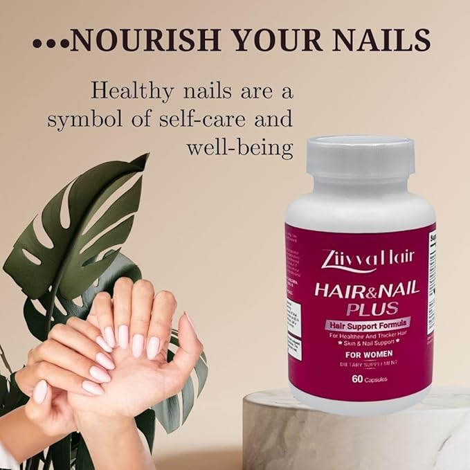 Hair Vitamins for Women - All Natural Vegan Biotin 5000 Mcg Capsules - Hair Supplements for Growth & Thickness - Promote Healthier Hair, Skin, Nails - Hair Growth Supplement Formula