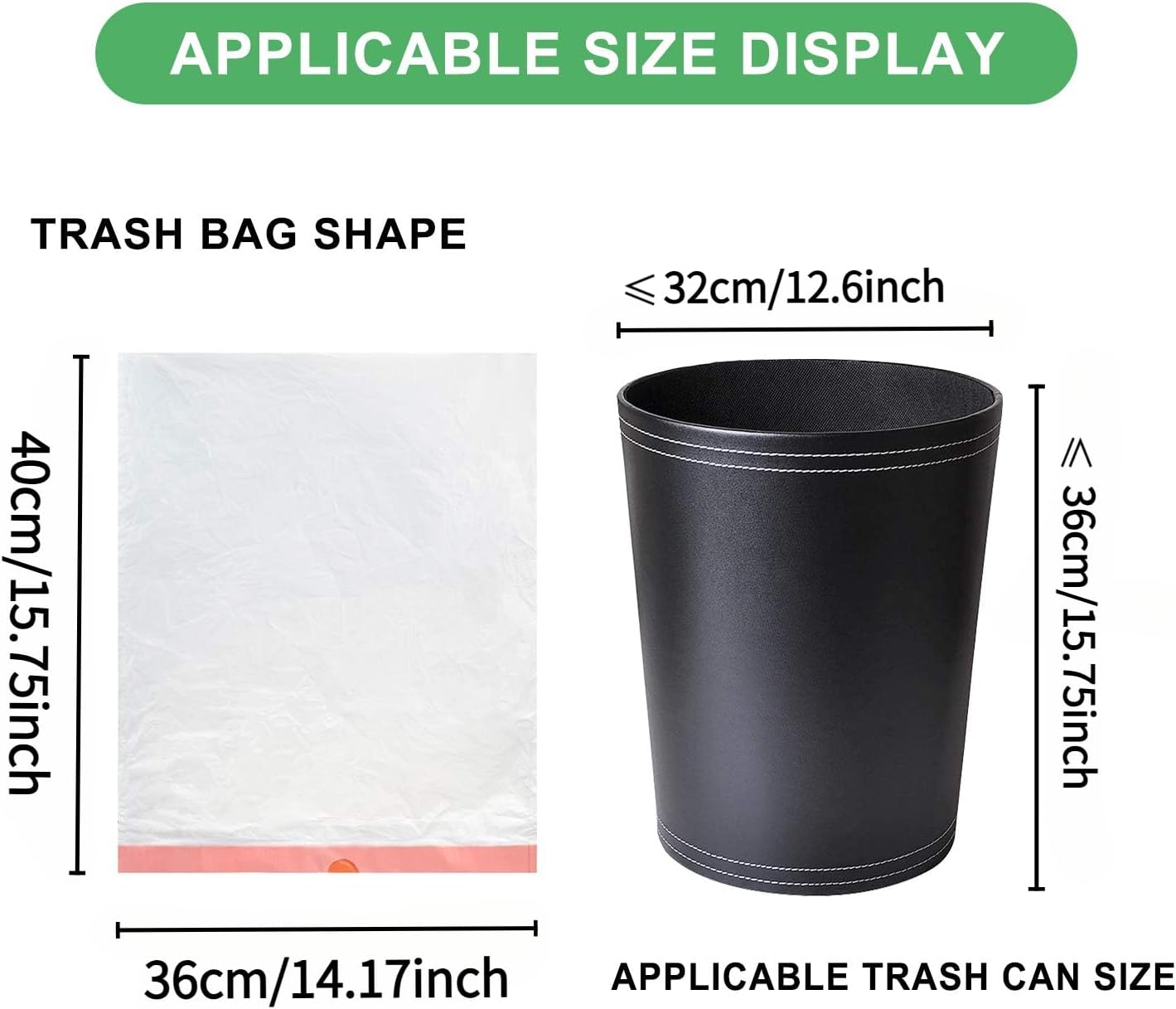 1.2 Gallon Trash Bags Drawstring for Bathroom - Magesh 125 Count Mini Small Garbage Bag Unscented Strong Thick Plastic Trash Can Liners for Toilet Home Office and Bedroom