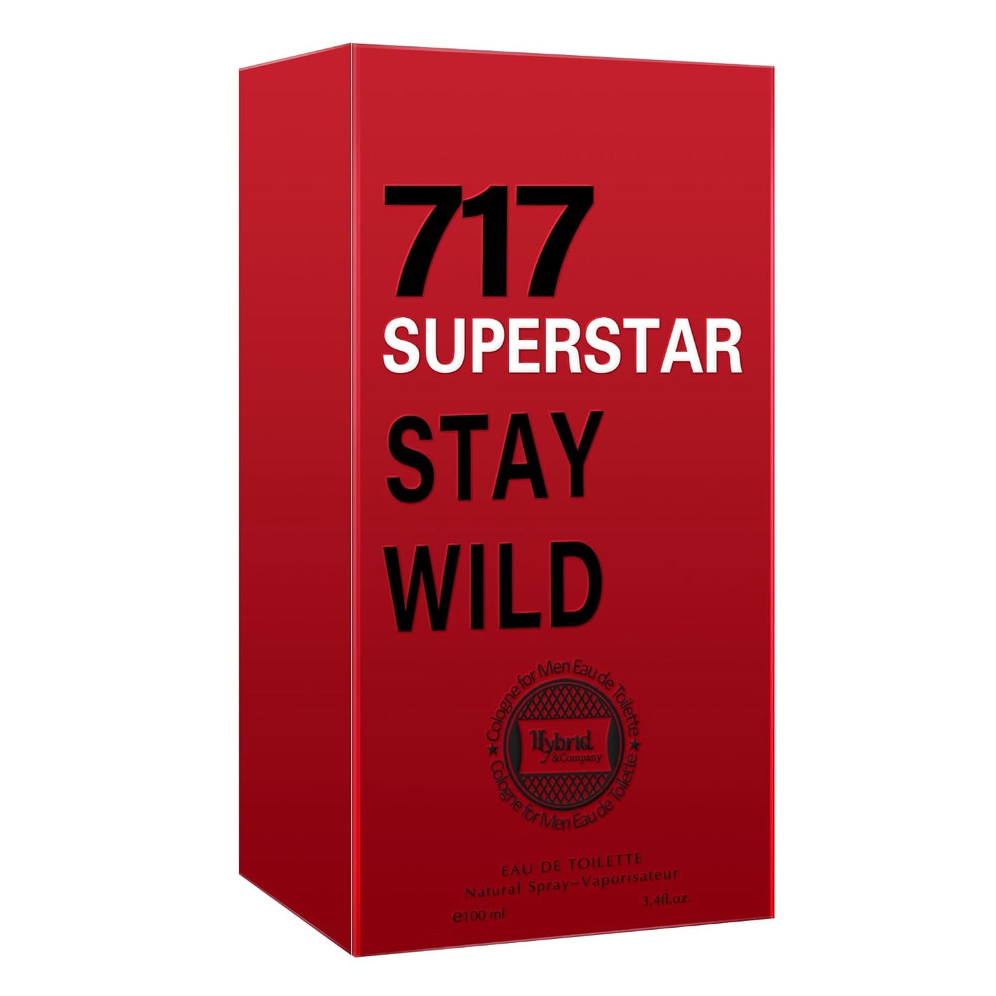 Hybrid & Company 717 Super Star Stay Wild For Men Eau De Toilette Vaporisateur Natural Spray 3.4 Fl Oz