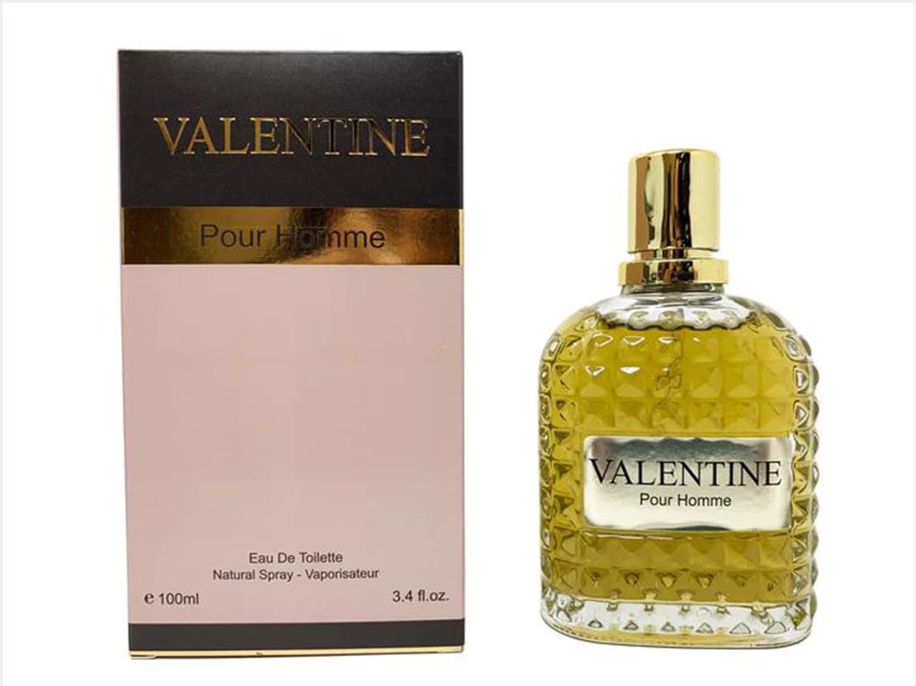 Perfume for Men Valentine Milano Eau de Toilette Natural Spray Men Cologne Masculine Scent 3.4 Fl Oz/100ML 3Pack