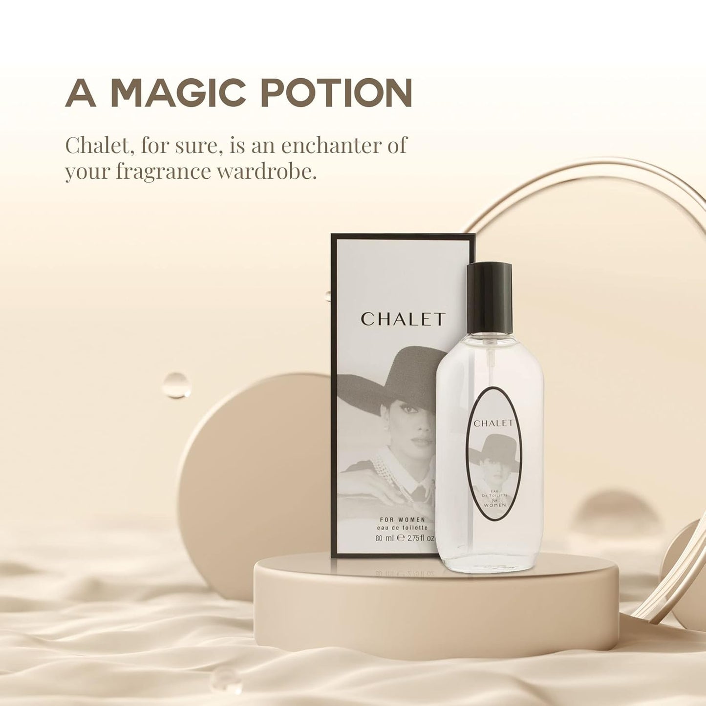 American Collection Perfume for Women – INSPIRED by A WORLD RENOWED WOMEN'S PERFUME – Freesia, Sage, Jasmine, Amber – Elegant, Fresh, Signature Scent, Long-Lasting Eau De Toilette 80 ml (Chalet 2)