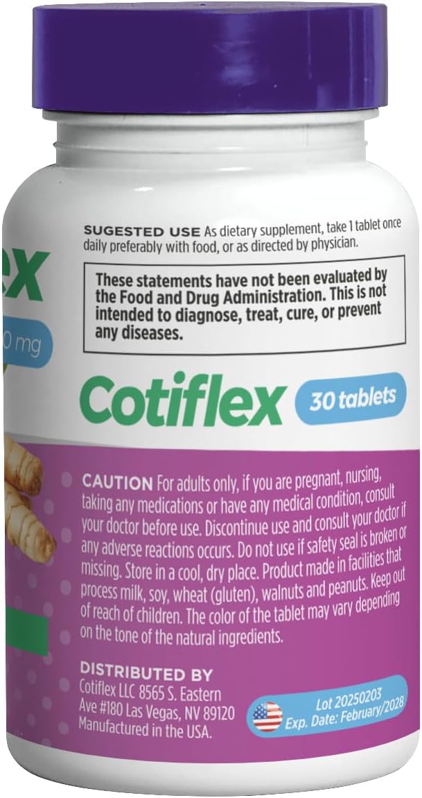 Dietary supplement for joints | With hyaluronic acid, turmeric, glucosamine sulfate and magnesium oxide | Promotes joint mobility, lubrication and flexibility | 30 capsules of 850 mg each