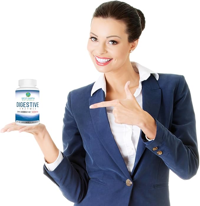 Best Earth Naturals Digestive Enzymes Maximum Strength Formula to Help Promote Healthy Digestion 30 Vegetable Capsules