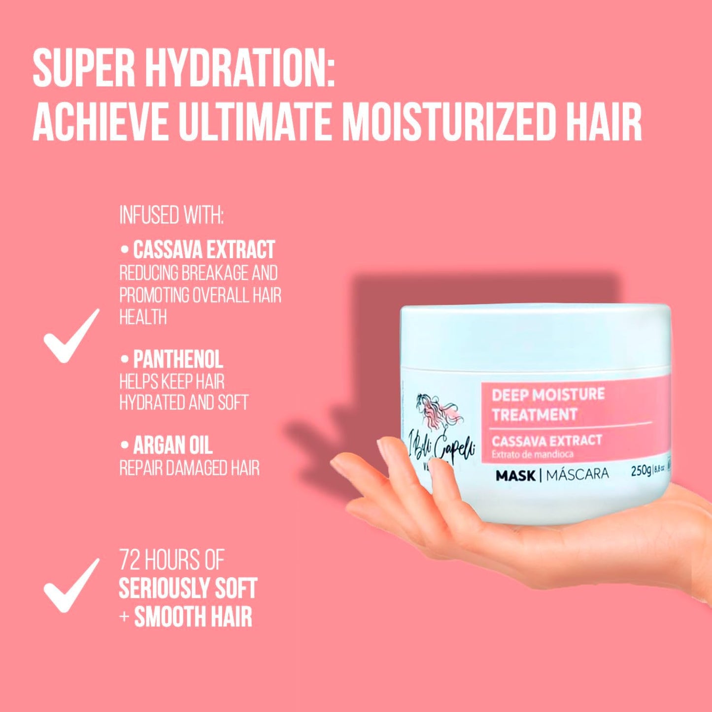 I Belli Capelli Ravenna B-tox Kit - Hair Treatment with Argan Oil Mask 250g, Formaldehyde-Free, Anti-Frizz and Smoothing for Blond Hair (1 B-tox + 1 Mask)