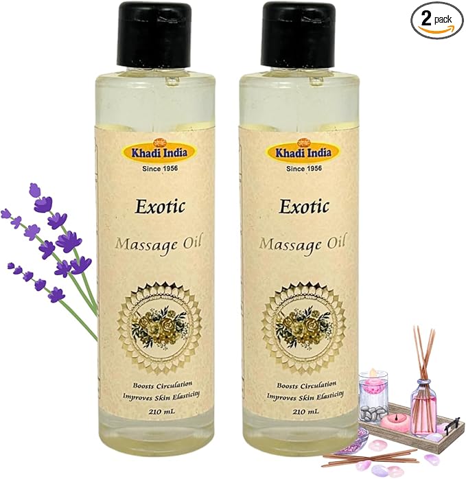 Exotic Massage Oil: A Luxurious Blend (Set of 2)