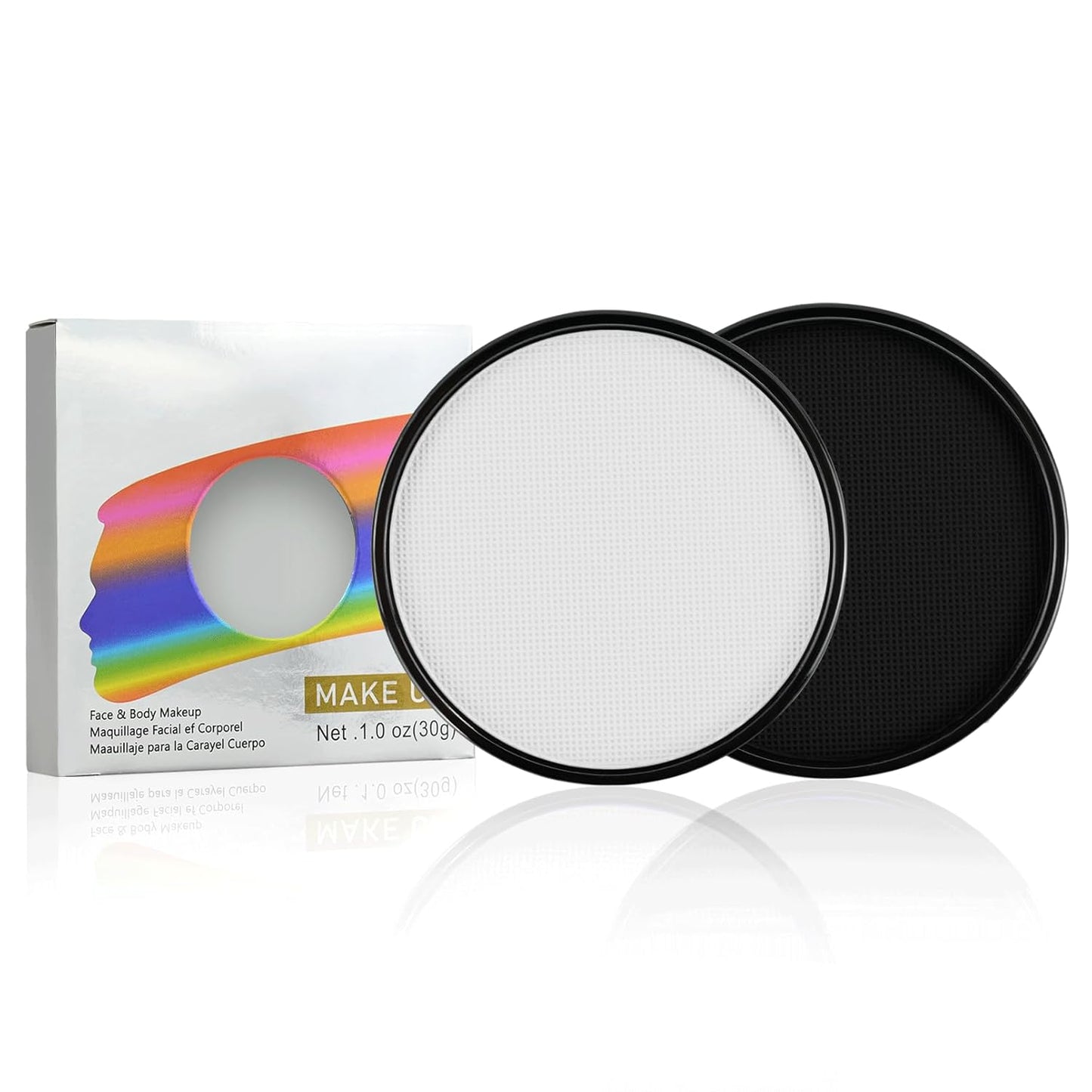 Black and White Face Paint, Water Based Facepaint, Non Toxic Body Paint, High Pigment Face Painting for Halloween, Easter, Themed Parties, Cosplay 1.06 Oz.