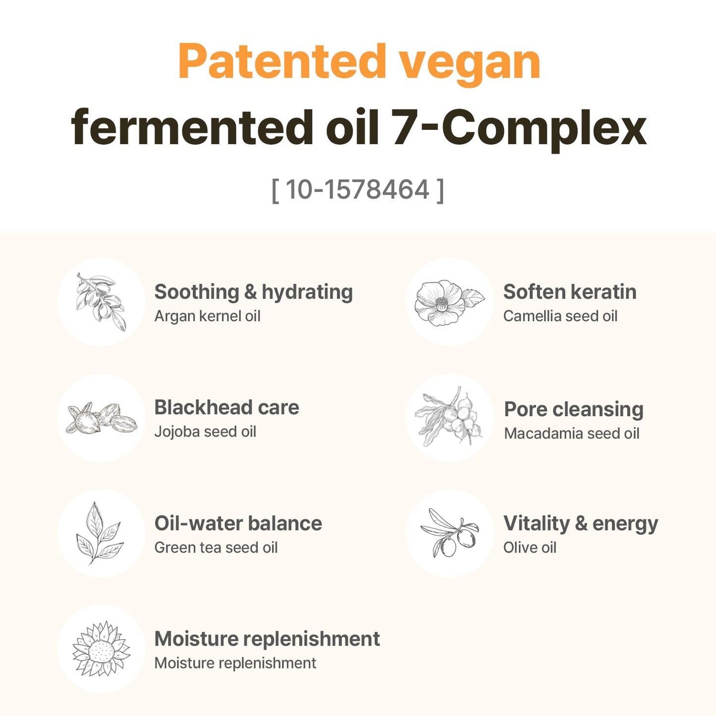 COSNORI 7-Complex Micro Active Cleansing Oil – Korean Vegan Facial Cleansing Oil, Fresh and Light Finish – Gentle Makeup Remover for Face, Hypoallergic, Fermented 7-Oil Complexes, 6.7 fl.oz.