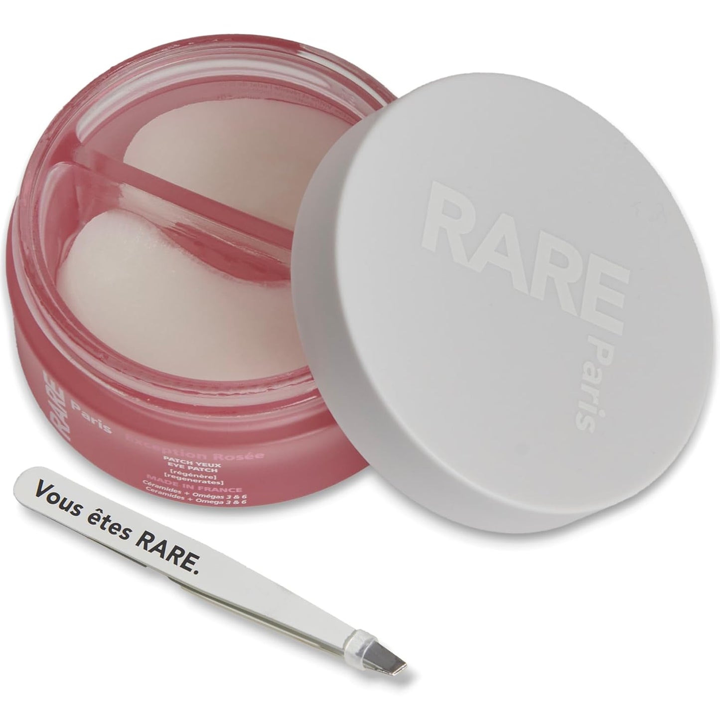RARE Paris - Exception Rosée - Regenerating Under Eye Patches - Hydrating & Brightening - With Ceramides & Omega-3 & 6 - Brightening, Firming & Revitalizing - Multi-Active Serum Formula - 30 Pairs