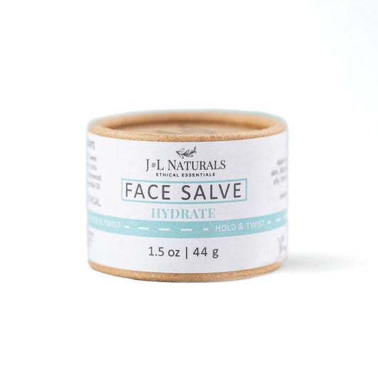 J&L Naturals Hydrating Face Salve Dry Skin Face Moisturizer | Organic Ingredients, 100% Natural, Eco-Friendly | Cruelty Free, Vegan, Paraben Free (1-Pack)
