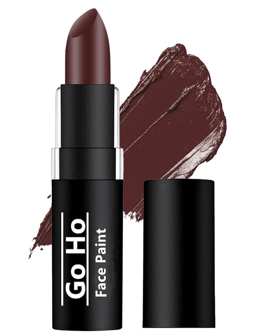 Go Ho Camo Face Paint Brown Stick - Maroon Eye Black Stick Hunting Face Body Paint Professional SFX Makeup,Safe Facepaint Nose&Lip Smacking for Halloween(Brown Color)