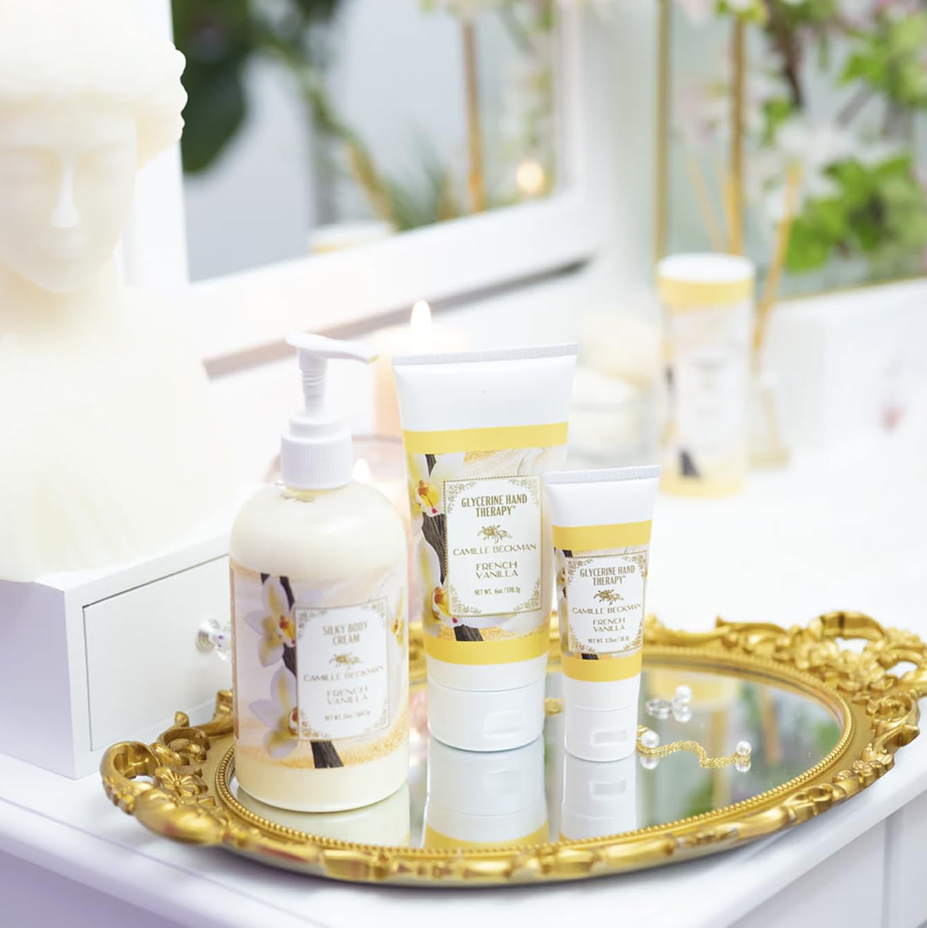 Camille Beckman Glycerine Hand Therapy Cream, French Vanilla, 6 Ounce