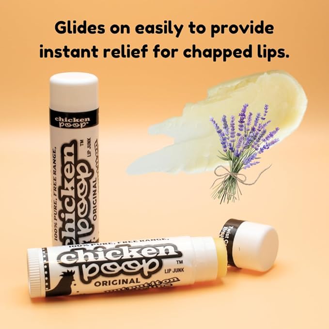 Free Range Chicken Poop (Lip Junk) 0.15 oz Lip Balm (Pack of 2)