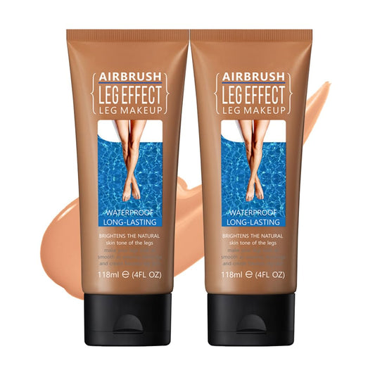 2Pcs Leg Effect Waterproof Makeup, Long-Lasting, Natural Leg Coverage, Body Foundation to Cover Vein, Tattoo and Flaw (03#Bronze, 2Pcs)