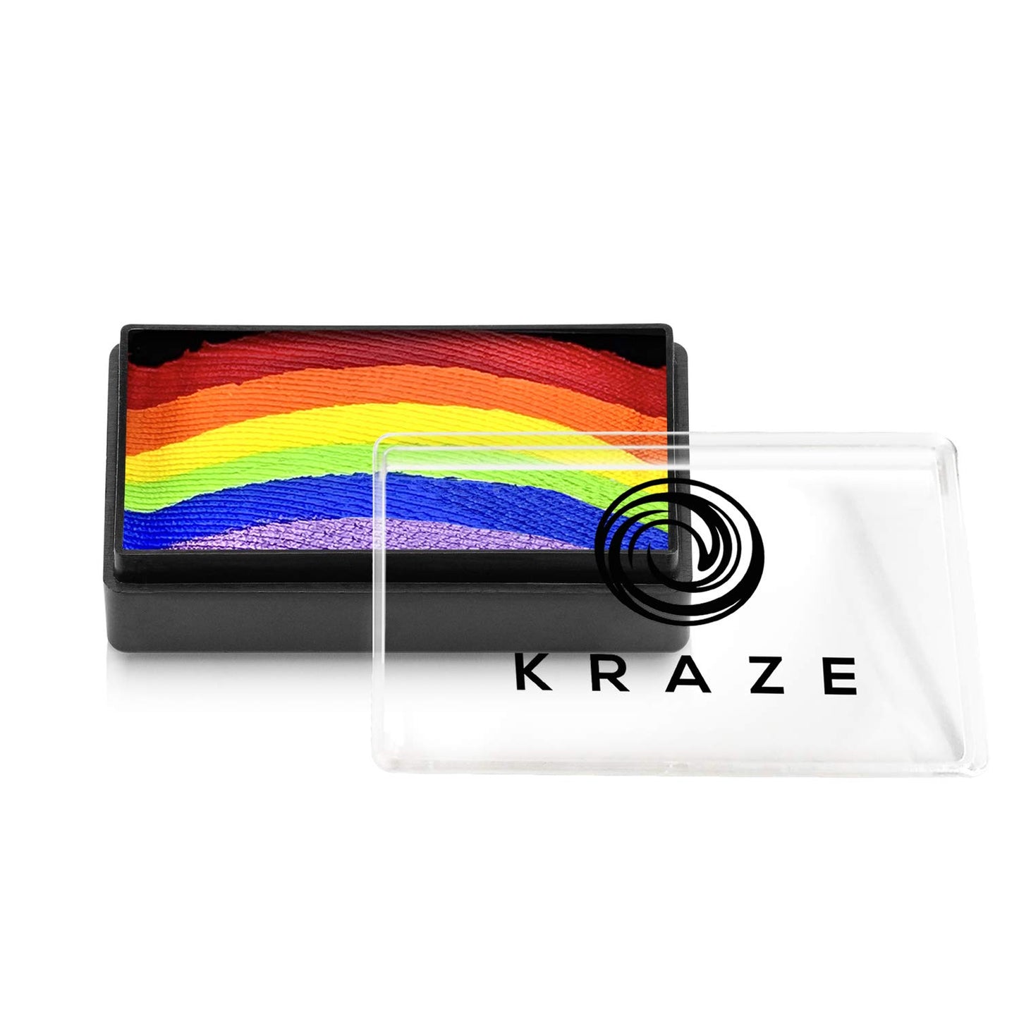 Kraze FX Dome Stroke - Candy Land (25 gm), Professional 1-Stroke Split Cake, Hypoallergenic, Non-Toxic, Water Activated Face & Body Painting Makeup Supplies for Sensitive Skin, Kid Safe, Adults