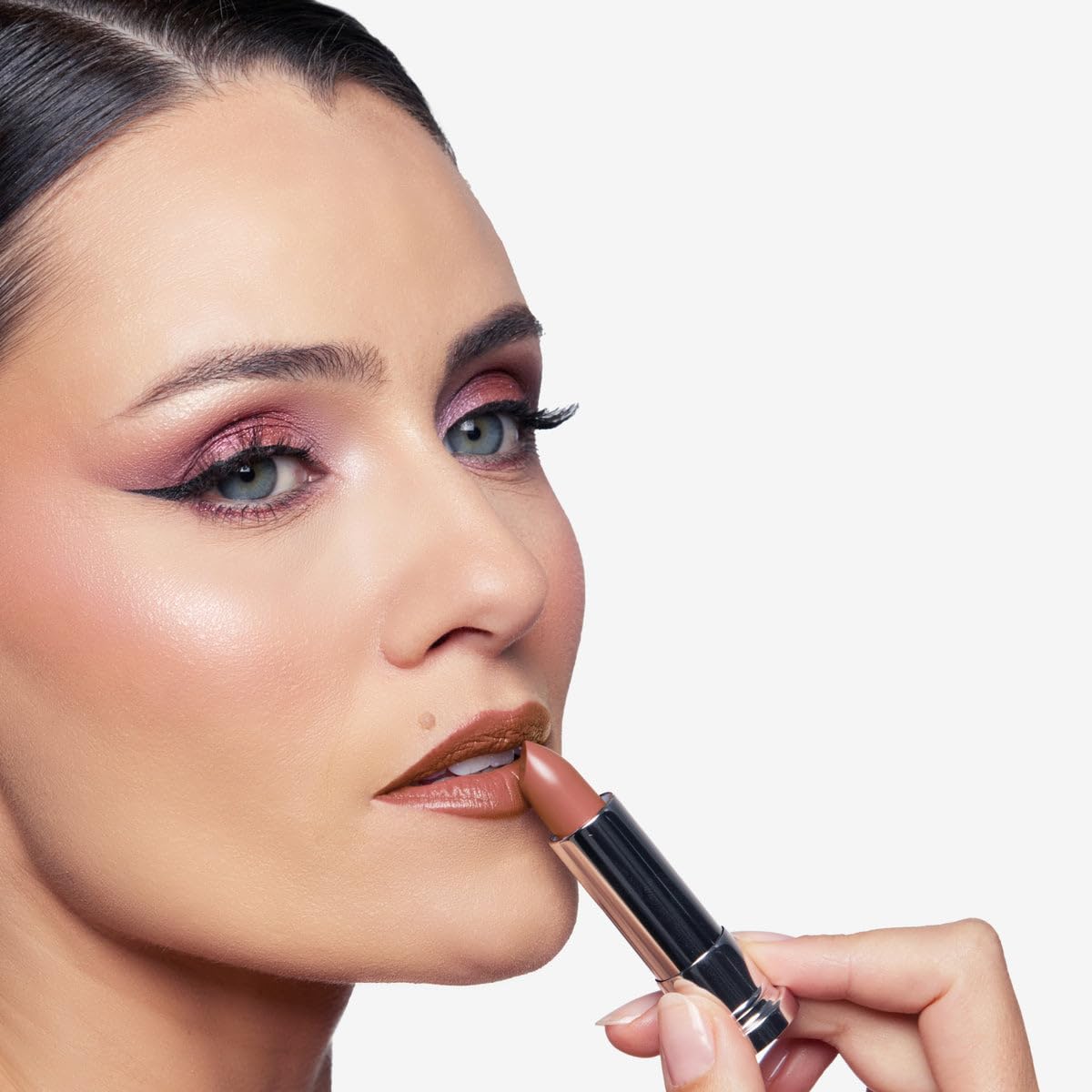 OFIR Lip Rouge Satin Hydrating Lipstick | Full Coverage Cream Lipstick for Long Wear Comfort | Lightweight Lip Satin Finish with Shea Butter | Off Pink - Neutral Pink 0.12 oz