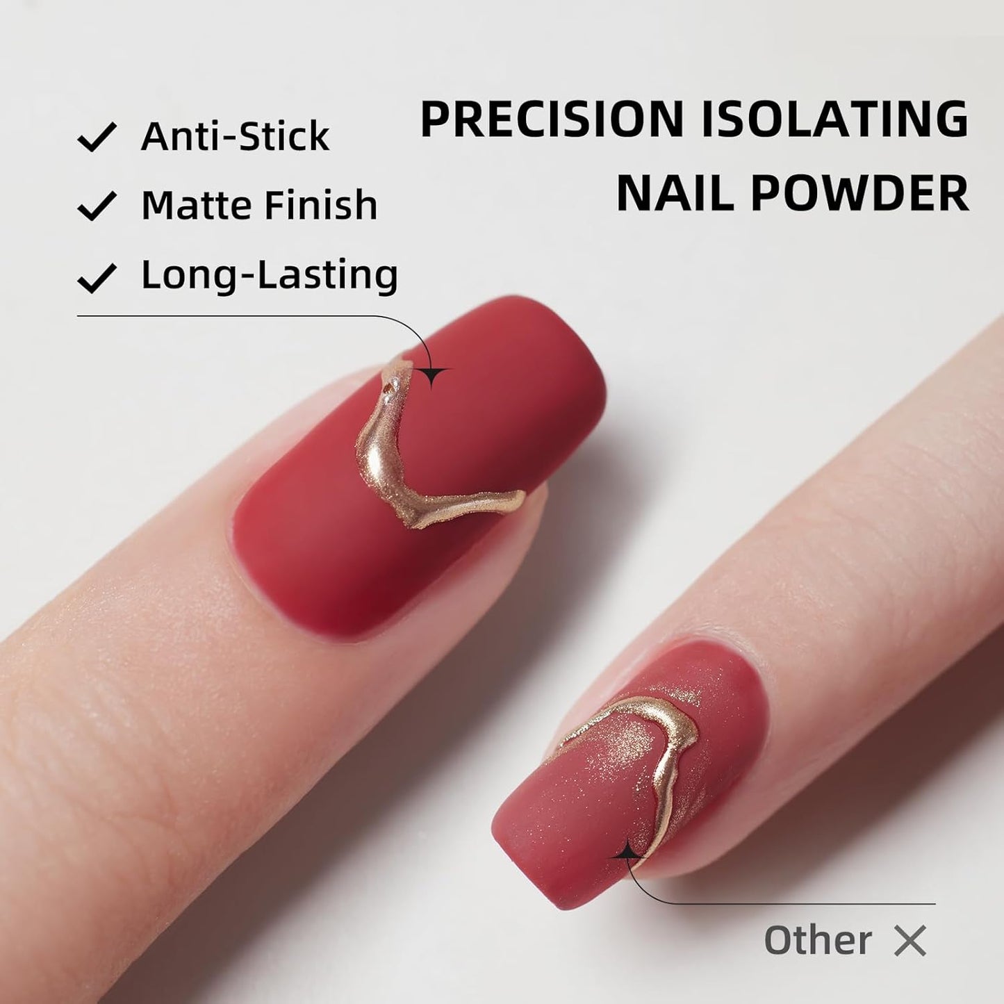 PERFECT COLOR Chrome-Proof Matte Top Coat, UV/LED Cured Gel Nail Polish, Anti-Stick Long-Lasting Formula, 0.5 Fl Oz