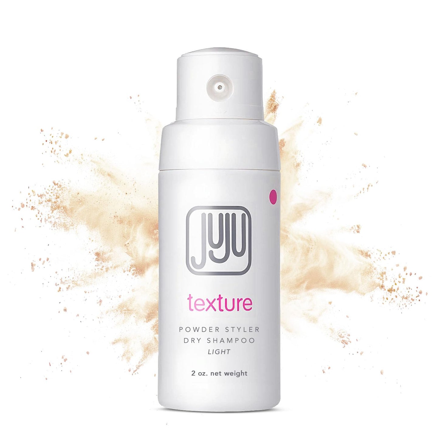 Juju Styling Texture Powder & Travel Size Dry Shampoo for Women & Men Pump 2 Oz (Light) - Non Aerosol Dry Shampoo for Women, Hair Texturizer for Volume, Fragrance Free Hair Care for All Types of Hairs