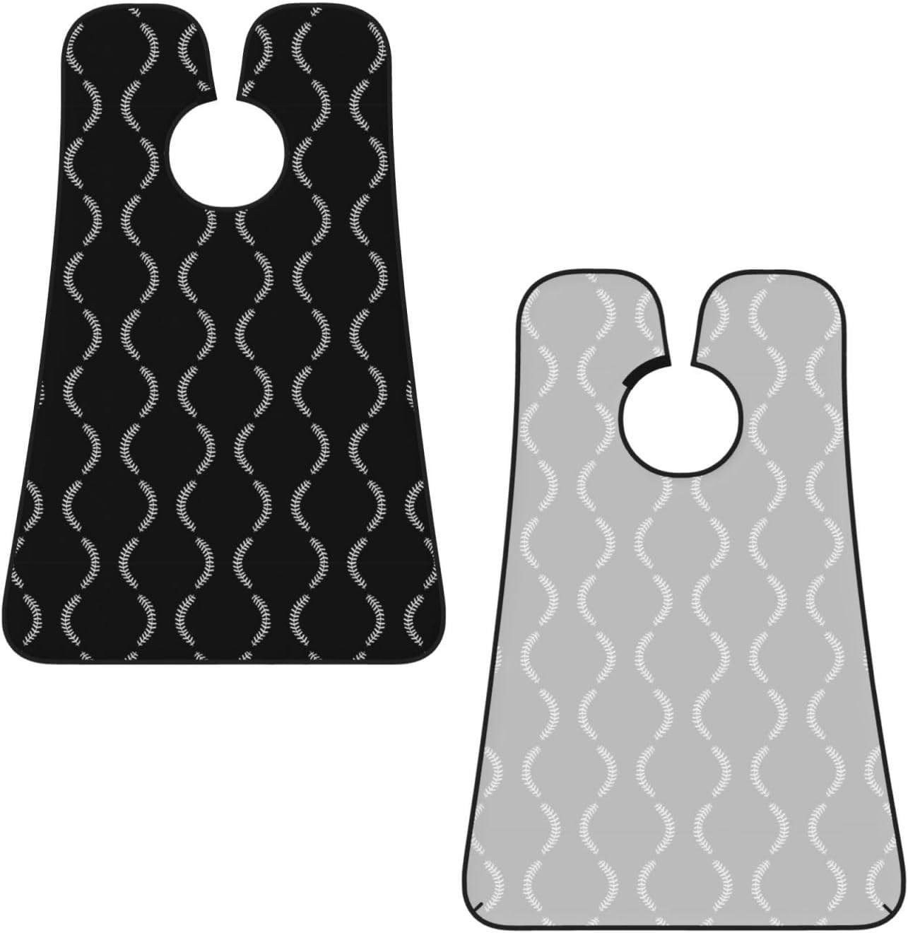 Men's Shaving Accessory Black Baseball Sport Softball American, Waterproof Beard Apron with Hair Catcher & Suction Cups