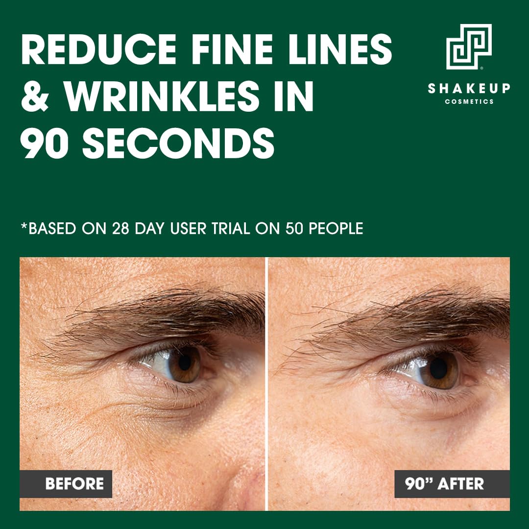 Shakeup Cosmetics Mens Eye Cream, Lifting & Firming Formula, Helps Reduce Fine Lines and Crow's Feet, Hydrating with Peptides & Caffeine, 15ml. Aka. AGE DEF-EYE