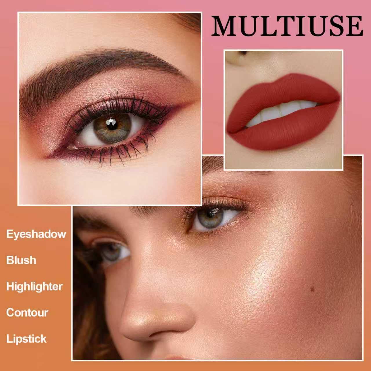 O'CHAIN 40 Colors Makeup Palette Set, with 30 Eye Shadows, 5 Lipsticks, 5 Face and 15 Professional Makeup Brushes, Vegan & Cruelty-Free, for All Skin Tones Beauty Kit