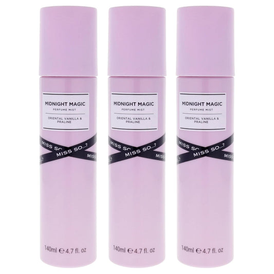 So...? Midnight Magic Perfume Mist for Women - 4.7 oz Mist - Pack of 3