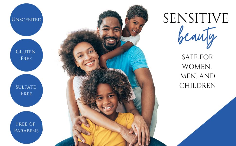 Intense Hydrating Shampoo 8 oz - Fragrance Free Hypoallergenic Sulfate Free Moisturizing Shampoo - Safe on Colors and Sensitive Scalps - Strenghtens Dry Hairs - Vegan Gluten Free Cruelty Free