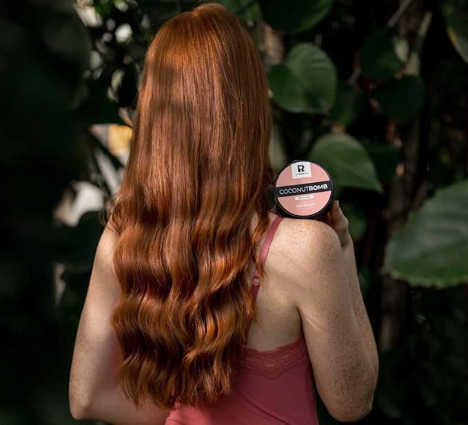 BYROKKO Coconut Bomb Nourishing Hair Mask For Silk Smooth Deep Conditioner Damaged Dry Treatment Natural Coco Oil Masque For All Hair Types 180GR With Free Brush