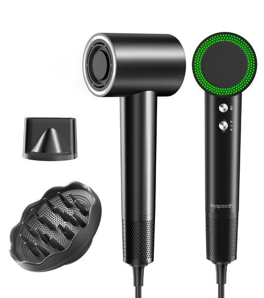 Hair Dryer with Diffuser,1-5min Fast Dry by 1400w, 3 Heat/Cool Wind Level,0.86lb Lightweight, 49db Low Noise,1.5 Billion Plasma, Industry-Leading High-Speed Brushless Motor Blow Dryer for Home Travel