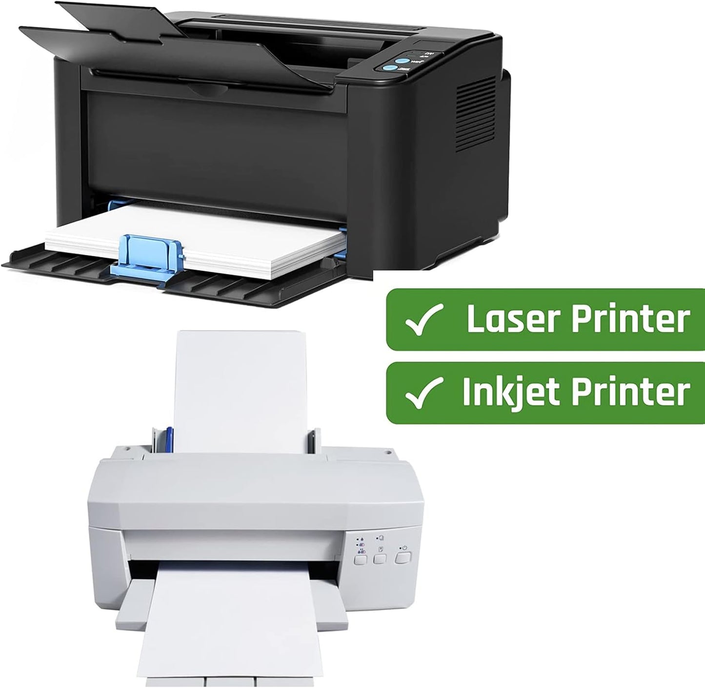 1" x 2-5/8" Shipping Address Labels 1500 Label Stickers Paper for Laser/Inkjet Printer 30 per Page Printable Mailing Labels - Matte, 50 Sheets