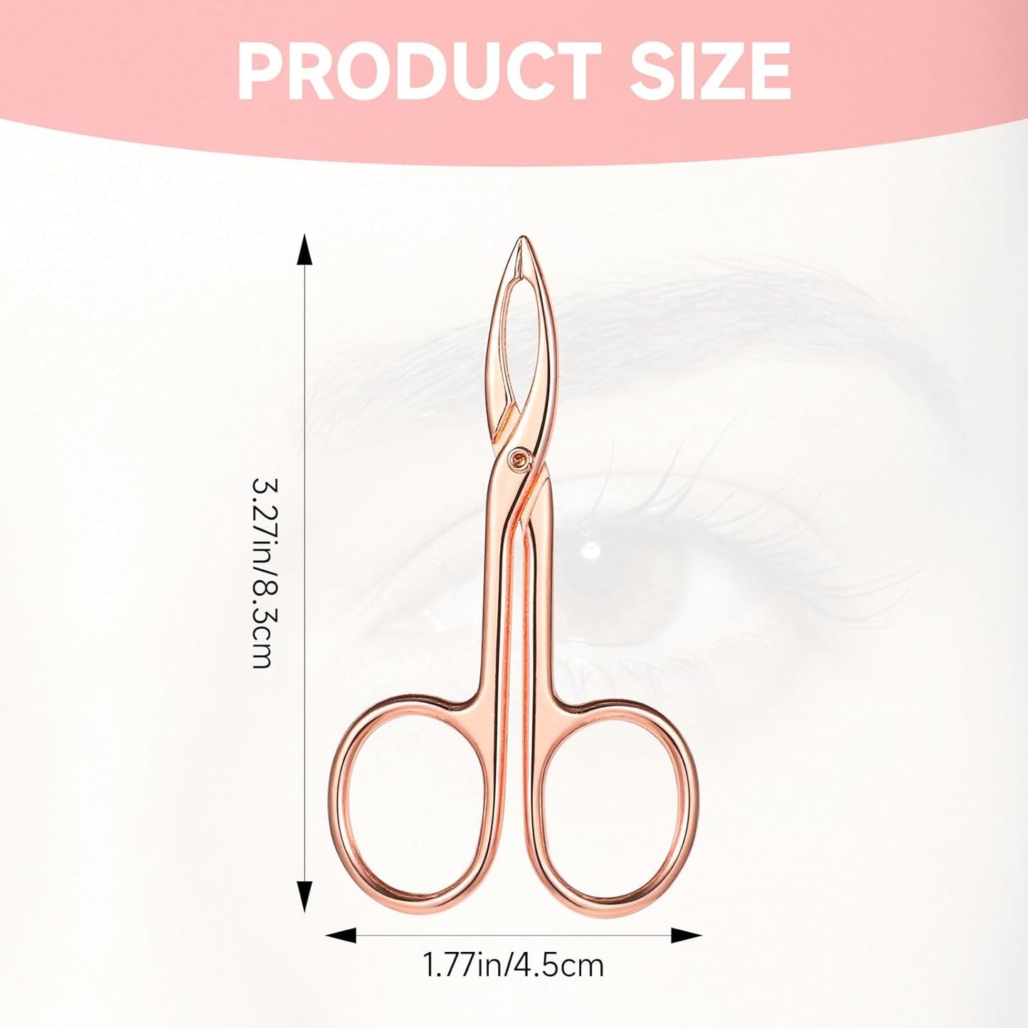 Tweezers Scissor Handle, Straight Tip Eyebrows Tweezers Scissors Shaped Hair Plucker Portable Beauty Tool for Facial Hair Remover Eyebrows Care (Black/Silver/Rose Gold,3 Pcs)